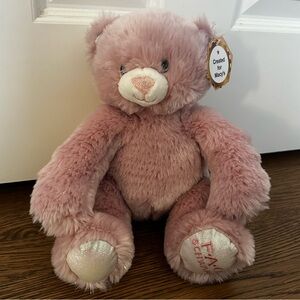 FAO Schwarz Pink Sparklers Bear Plush Toy, Created for Macy's (NWT)